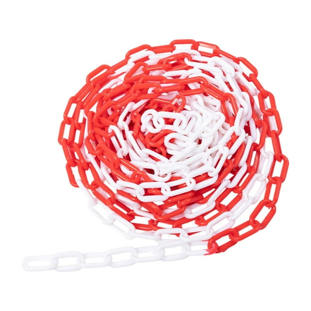 Cadena de enlace para barrera de tráfico, conector para conos de tráfico, cadena de enlace para barrera de seguridad para áreas cerradas, entrada para Rojo