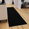 thumbnail image 1 of Ottomanson Hallway Runner Rug 2'7" x 12' Non Slip Solid Area Rugs Easy to Clean Laundry Rug Runner Durable & Pet Friendly Floor Carpet Runners for Hallways Entryway Living Room Kitchen, Black, 1 of 5