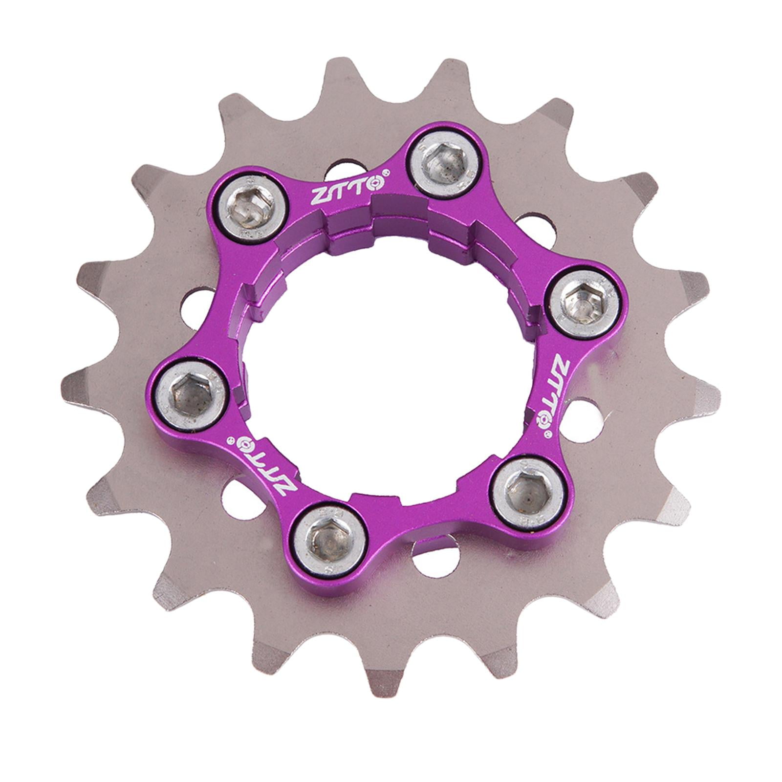 Bicycle Single Cassette Cog with Lockring, Spacers set MTB Fixed Gear
