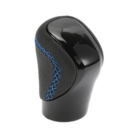 Unique Bargains Gear Shift Knob Automatic Stick Shifter Knob for Lexus ES350 2016-2018 Plastic Faux Leather Black Blue