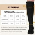thumbnail image 2 of 2 Pairs Wukang Zipper Compression Socks for Women & Men, 15-20 mmHg Closed Toe Compression Stocking with Zipper (Black+Beige), 2 of 7
