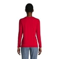 thumbnail image 3 of Lands' End Women's Relaxed Supima Cotton Long Sleeve Crewneck T-Shirt, 3 of 3