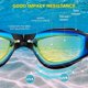 thumbnail image 3 of Swimming Goggles Unisex Swimming Goggles Mirrored Lenses Size One Size Anti-fog Clear Leak-proof Swimming Goggles for Adults Men and Women Extra UV Fi, 3 of 5