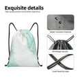 thumbnail image 5 of Drawstring Backpack - Gold Lines Marble Watercolor Splash Proof Small Drawstring Gym Bag for Women Men, Cinch Sports String Bag Backpack for Travel Swimming Beach, 5 of 8