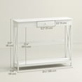 thumbnail image 3 of HOMCOM Console Table, Narrow Entryway Table with Drawer and Storage Shelf, 3 of 10