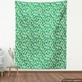 thumbnail image 3 of Exotic Upholstery Fabric by the Yard, Vibrant  Nature Themed Foliage Climate Desert Flourishing Illustration, Decorative Fabric for DIY and Home Accents, 5 Yards, Forest Green and Red by Ambesonne, 3 of 4