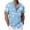 Light Blue, variant on Busydd Hawaiian Shirts for Men Trendy Short Sleeve Print Button Down Shirt Men Summer Vacation Turndown Collar Beach Shirts 3XL