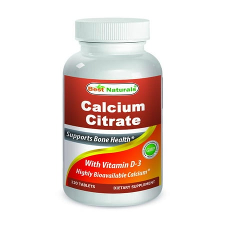 Best Naturals Calcium Citrate with Vitamin D-3 120 Tablets ...