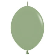 12 inch Sempertex Link-O-Loon - Deluxe Eucalyptus Latex Balloons (50 Pack) - Party Supplies Decorations