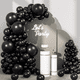 thumbnail image 3 of Globos Laolis 10 Redondos Metálicos 100 Pcs Decoración Xtellar negro, 3 of 3