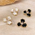 thumbnail image 2 of SKQIT Flower Earrings for Women 18k Gold Plated Summer Spring Boho Petal Statement Stud Earrings Jewelry Gifts, 2 of 7