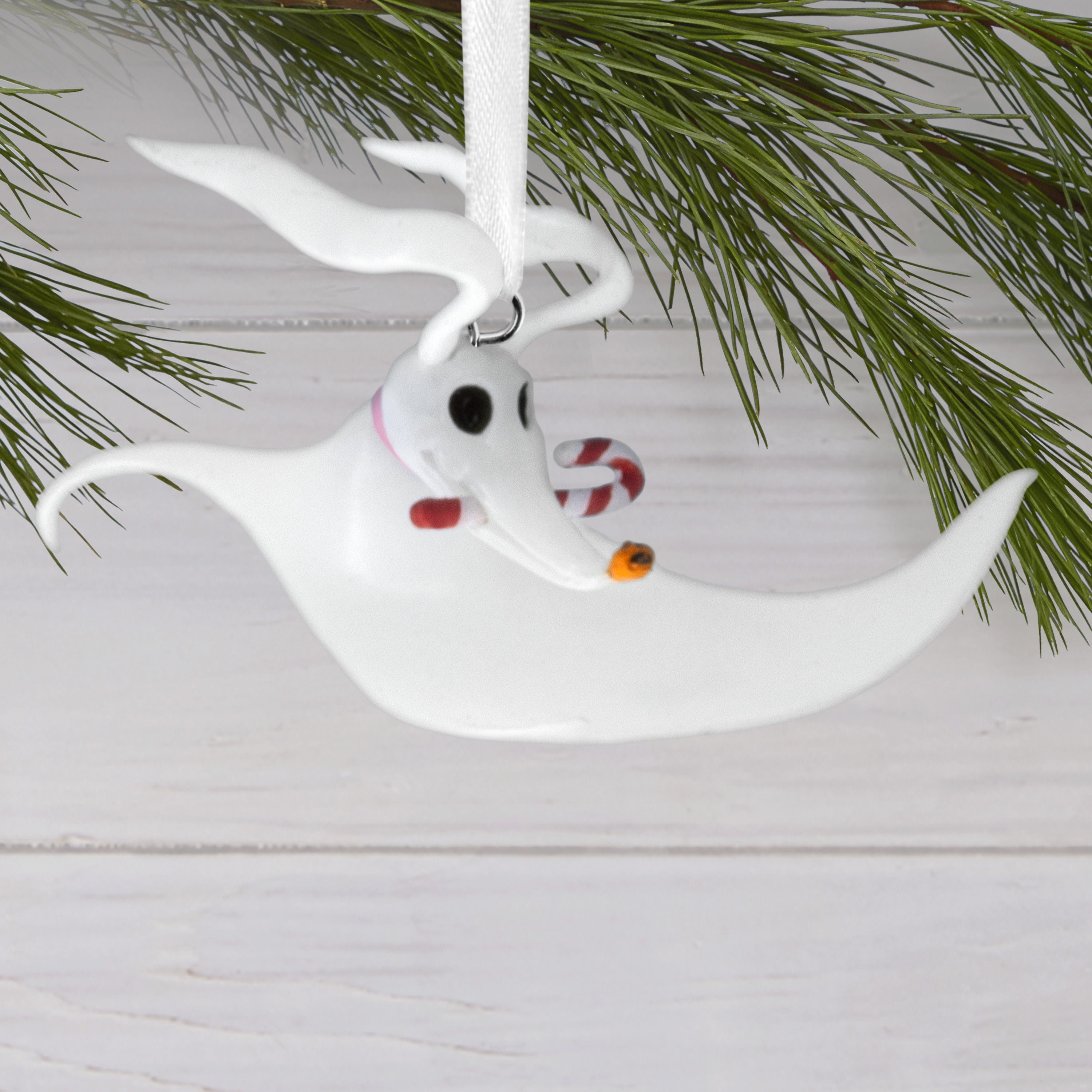 Hallmark Ornament (Nightmare Before Christmas Zero Wth Candy Cane), 1 Count