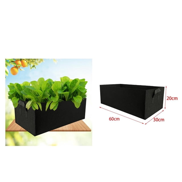 Bolsas de cultivo rectangulares CUTICAT 2 Bolsas de jardín tejida Cama elevada Flores de plantación