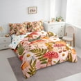 thumbnail image 3 of Manfei Cartoon Mushroom 7-Piece Bedding Comforter Set,Cute Daisy Flower King Bedding Sets,Tropical Botanical Plant Bed Sheets For Girls Kids,Luxury Bedroom Decor Reversible, 3 of 8