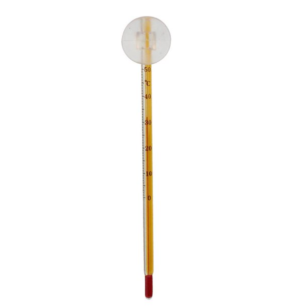 4PCS Termómetro Rium Pecera Medidor Temperatura Vidrio Ventosa Aqua