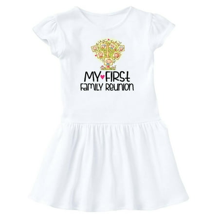 

Inktastic My First Family Reunion Gift Toddler Girl Dress
