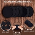 thumbnail image 6 of 12Pcs 53mm Book Binding Discs Black Plastic Round Transparent Binder Discs Discbound Expansion Discs Buckle Hoop Flexible Loose Leaf Binder Rings for Notebook Planner Documents, 6 of 9