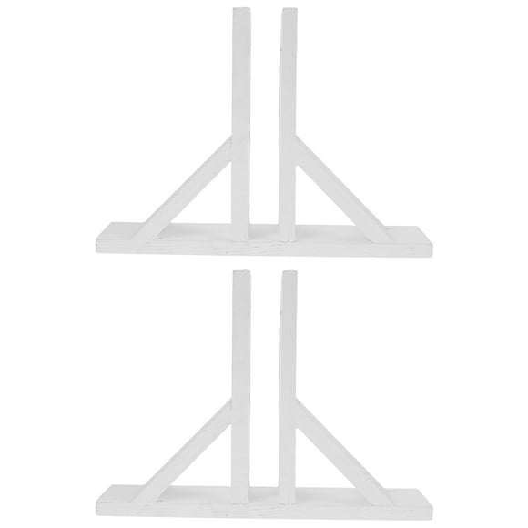 2 bases de postes de madera para valla, soportes antivuelco para valla de jardín, suministros para vallas