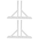 thumbnail image 1 of 2 bases de postes de madera para valla, soportes antivuelco para valla de jardín, suministros para vallas, 1 of 8