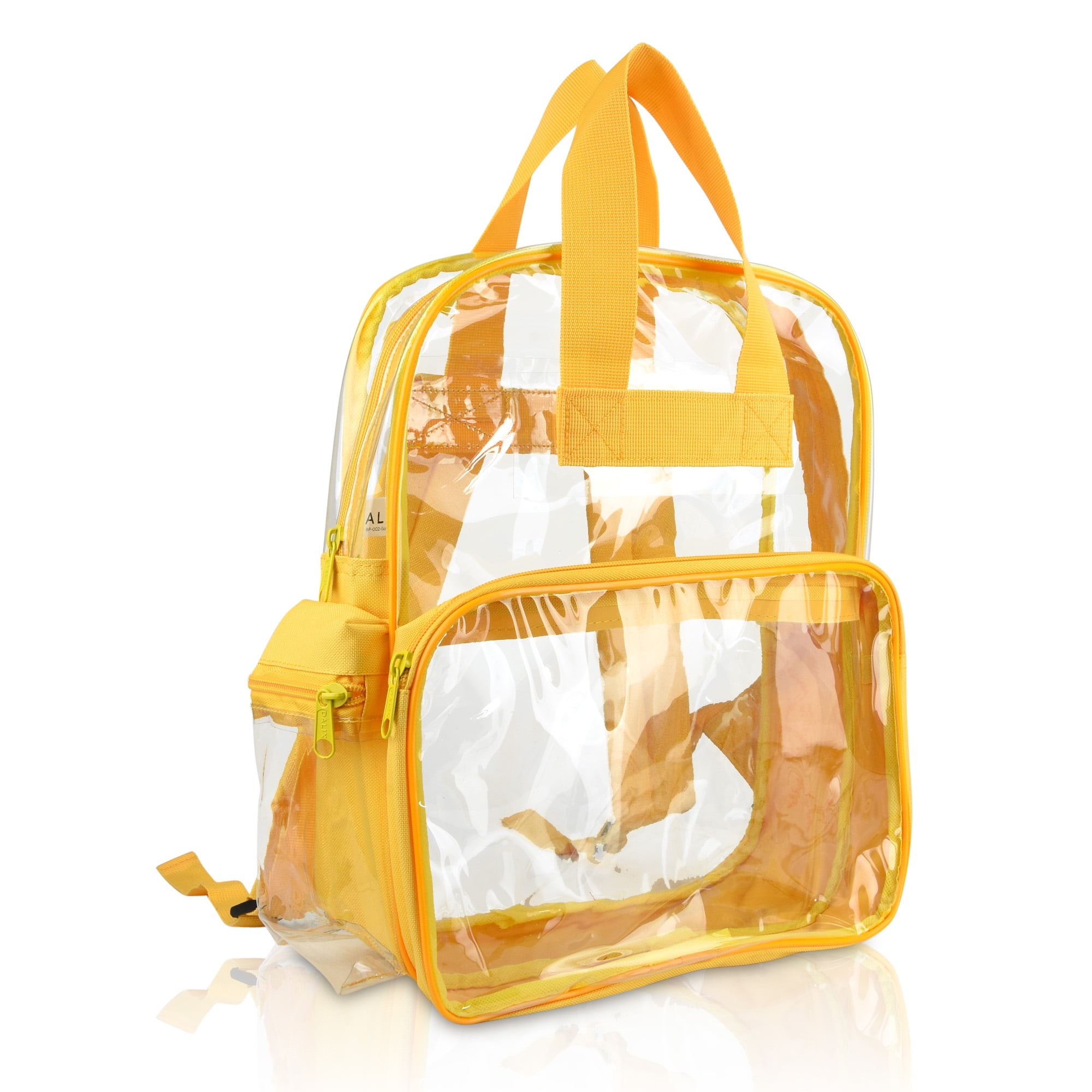 Clear Backpack Transparent School Bag Security PVC Zipper Travel Sport Rucksack 