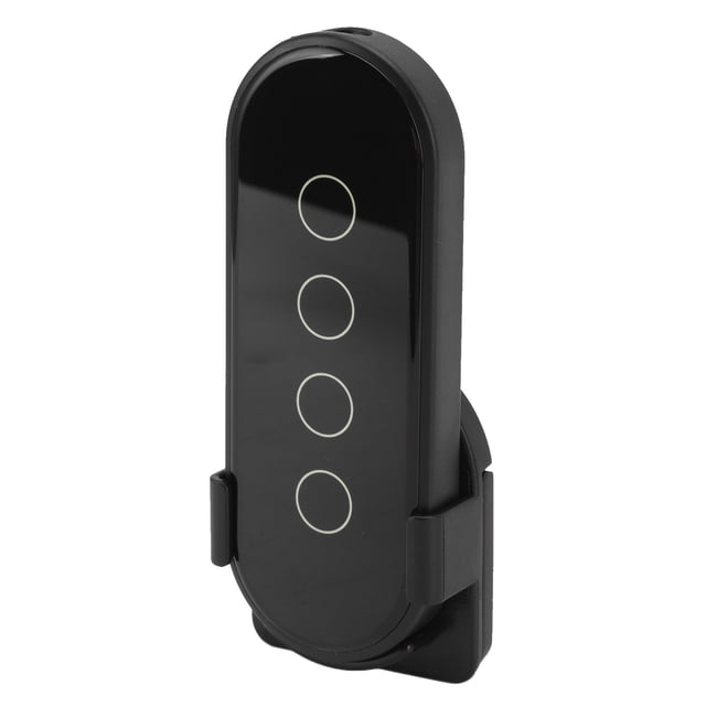 Smart Button, 4 Buttons Wifi Anti Lost Lanyard Hole Smart Button for Home Black