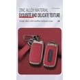 thumbnail image 5 of Key Fob Cover Compatible with Dodge Ram 1500 2500 3500 4500 5500 2019-2026 6 Button Metal Keychain Case Holder Protector,6 Buttons Red, 5 of 8