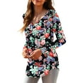 thumbnail image 2 of a.Jesdani Women's Plus Size Tunic Tops Long Sleeve V Neck Casual Blouses m-4x, 2 of 7