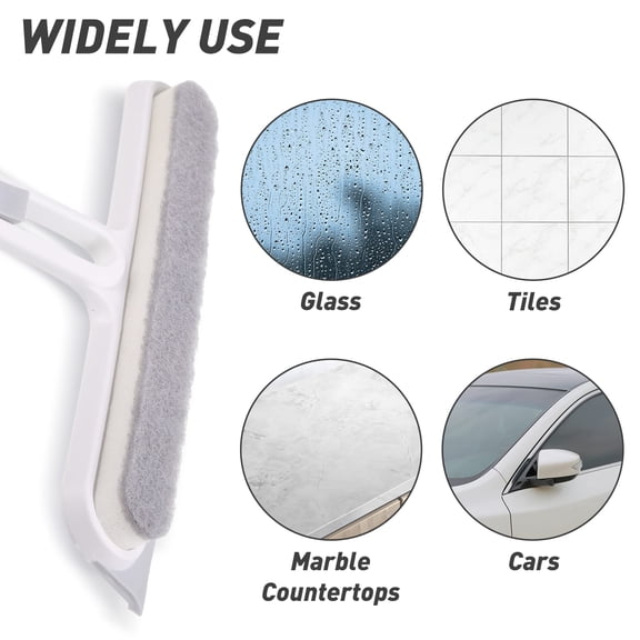 Injueey Durabilidad del limpiaparabrisas y artesanía exquisita para una limpieza fácil y eficaz. Amplia aplicación. Suministros de limpieza para el hogar Marfil
