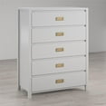 thumbnail image 2 of Monarch Hill Haven 5 Drawer Dove Grey Kids' Dresser, 2 of 9