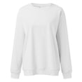 thumbnail image 5 of Haut de sous-Vêtements Thermiques pour Femmes en Liquidation, Chandail à Capuche en Polyester pour Femmes, Chandails en Molleton Col Rond pour Femmes, Hauts Décontractés Tendance à Manches Longues pour Adolescentes, Chandail en Molleton Col Rond, Vêtements, Tenues 2024, 5 of 5