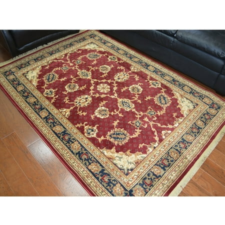 Shaw Bakshaish Claret Traditional Nylon Area Rug (5'5 x 8'0) - 5' x 8'