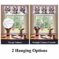 thumbnail image 6 of Independence Day Tie Up Valances Curtain, Adjustable Kitchen U. S. Flag Red White Blue Poppy Colorful Plaid Valances for Windows Decor, Rod Pocket Short Curtains Set for Bedroom/Bathroom, 42"x12", 6 of 9