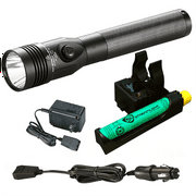 Streamlight Stinger LED HL Rechargeable 800 Lumen Flashlight w/ 120/100 VAC / 12 VDC "Piggyback" Smart Charger - 75434