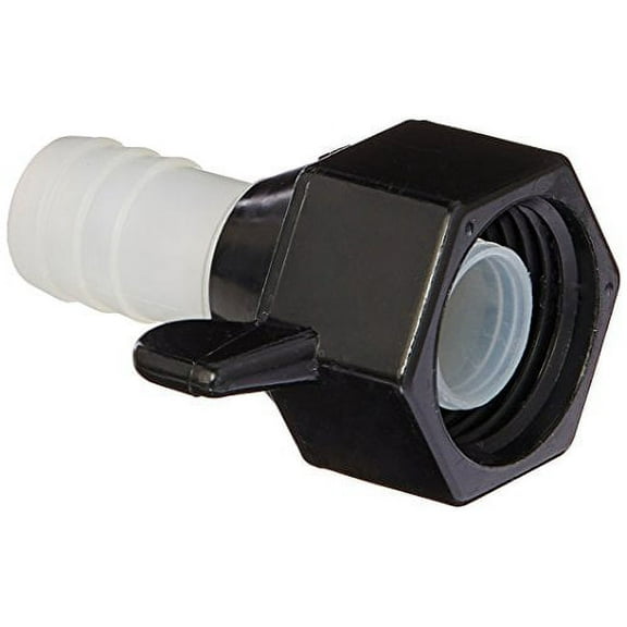 SHURFLO (244-2926) 1/2" x 14 NPT x 1/2" Barb Straight Wingnut Swivel Adapter