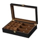 thumbnail image 4 of 9 Rejillas Gafas De Estuche De Almacenamiento Organizador De Reloj Gafas Gafas de terre Soporte De Pantalla Tapa Caja De Joyería Con Fernando Cajas de reloj de madera para gafas de sol, 4 of 7