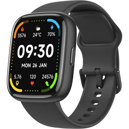 Smart Watch for Men Women,Alexa Built-in Smartwatch(Answer/Make Calls),1.83" HD Fitness Tracker,IP68 Waterproof 100 Sport Mode Activity Tracker,Heart Rate SpO2 Sleep Monitor,iOS Android Compatible197