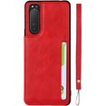 thumbnail image 3 of IBAOLE pour Huawei P30 Étui Portefeuille, Support en Cuir PU Premium Protection Antichoc pour Huawei P30 (Rouge) Sony Xperia 5 II, 3 of 8
