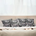 thumbnail image 3 of Ambesonne Nature Throw Pillow Cover 4 Pack, Mountain Volcanic Stones, 16", Slate Blue Dimgray, 3 of 6
