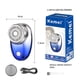 thumbnail image 3 of Maquinillas de afeitar para hombres, mini afeitadora, afeitadora portátil (2024), nueva actualización, uso con un solo botón, mini afeitadora con carga USB, ideal para casa, coche, viajes, color azul, 3 of 5