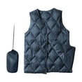thumbnail image 4 of Gaexia Vest for Women ,Lightweight Quilted Down Vest Packable Gilet With Geometric Design for Outdoor Travel and Casual Wear, 4 of 5