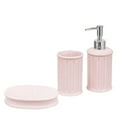 thumbnail image 3 of Pink Dolomite Bathroom Accessories Set - Soap Dispenser, Soap Dish & Tumbler - N/A, 3 of 5