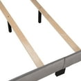 thumbnail image 6 of Queen Size Velvet Upholstered Platform Bed, Box Spring Needed - Gray, 6 of 14