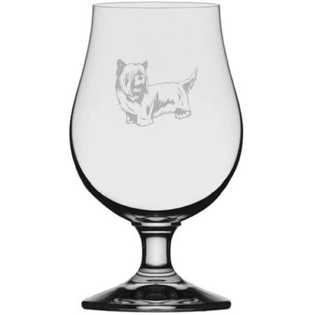 

Skye Terrier Dog Themed Etched 13.25oz Iona Beer Glass