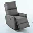 thumbnail image 2 of Electric Power Recliner Chair with USB Ports,Modern Fabric Reclining Chair Single Sofa Chair,Small Recliner Home Theater Seating for Bedroom Living Room Office,30.12"LX36.2"WX44"H,Dark Gray, 2 of 7