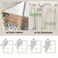 thumbnail image 5 of Easter Swag Valances for Windows 2 Pack, Kitchen Window Curtains 36 Inch Length, Rustic Gnomes Duck Floral Colorful Eggs Wooden Grain Privacy Swag Curtains for Living Room/Bathroom 36"x36", 5 of 8