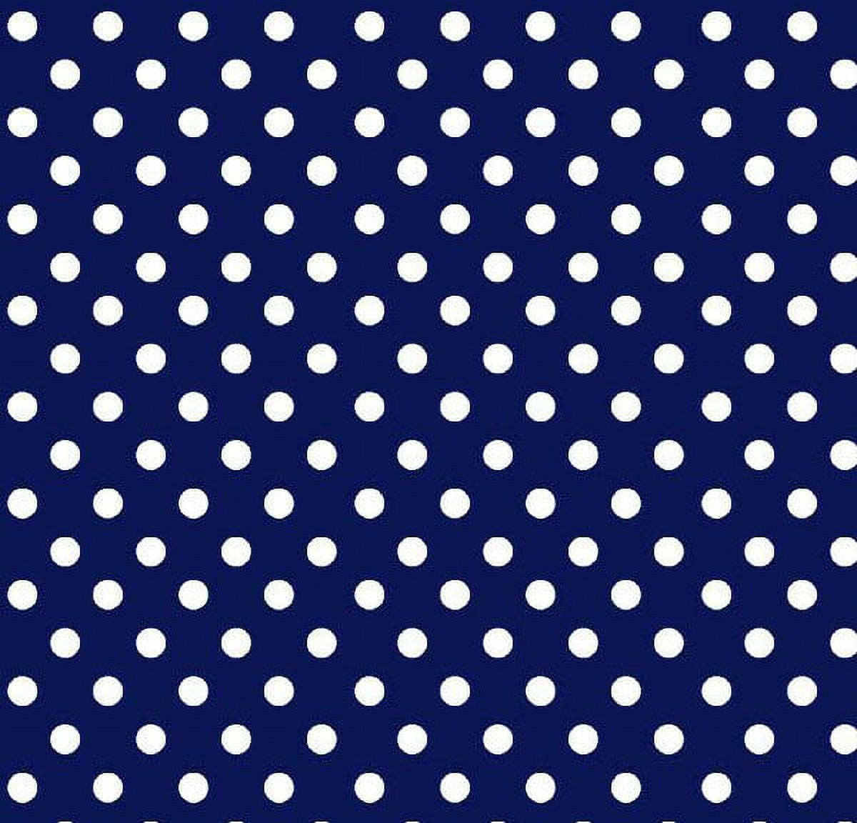 SheetWorld 100% Cotton Percale Extra Deep Fitted Portable Mini Crib Sheet 24 x 38 x 5.5, Polka Dots Navy