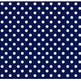 thumbnail image 2 of SheetWorld Fitted 100% Cotton Percale Square Play Yard Sheet Fits Joovy 38 x 38, Primary Polka Dots Navy Woven, 2 of 5
