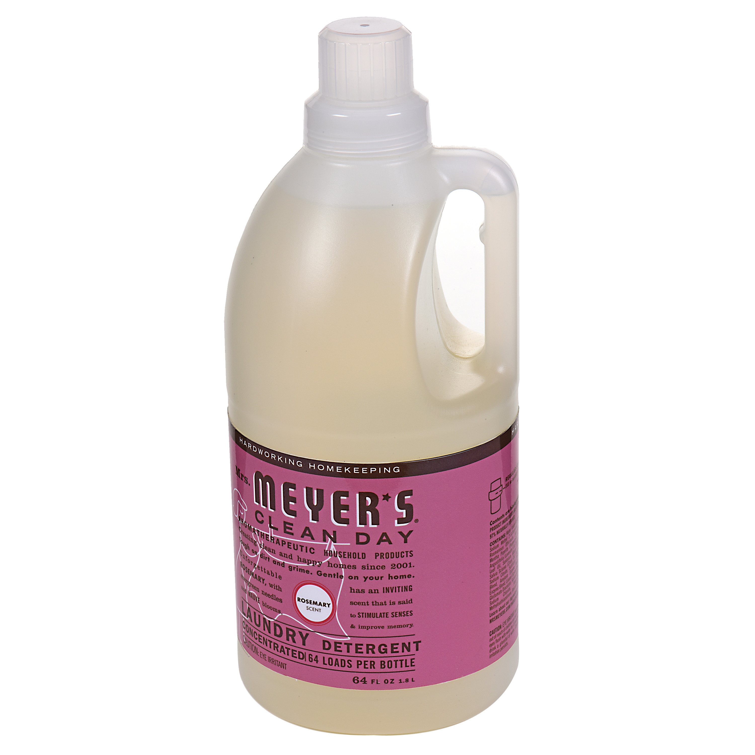Mrs. Meyer's Clean Day Laundry Detergent, Rosemary, 64 fl oz