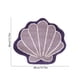 thumbnail image 4 of Lekihaqq Shell Shaped Absorbent Bath Mat Microfiber Non Slip Floor Rug For Bathroom Bedroom Entryway Home Decor Blue White Purple Pink Khaki Gray Plastic, 4 of 7