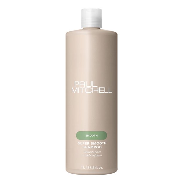 Paul Mitchell Super Smooth Champú, Para Suavizar el Cabello, Controla el Frizz, Aporta Suavidad, Para Cabello con Frizz, 1 litro